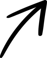 Hand drawn arrow doodle cute element