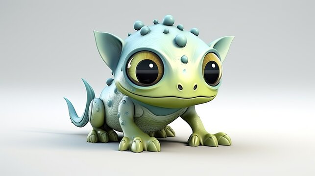 3d monster cartoon character animal cute 