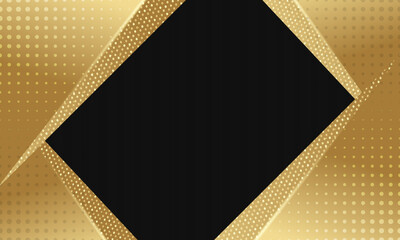 Abstract Stylish Luxury Black and Gold Background