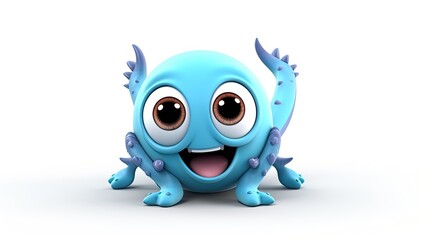 3d monster cartoon character fun toy