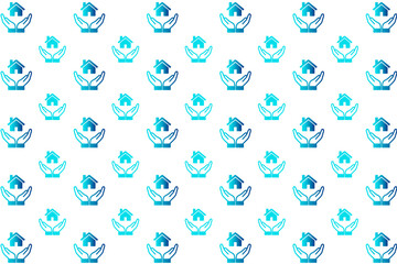 Abstract  Home Insurance Pattern Background