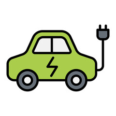 Electric car icon