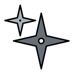 Obraz premium Shuriken icon