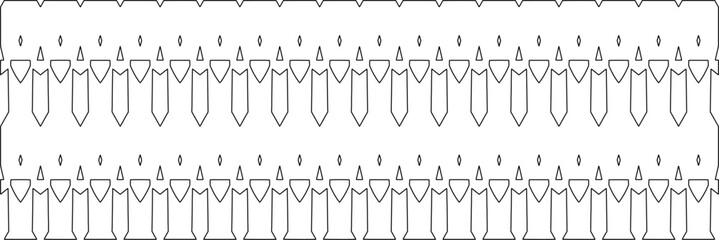  Stylish texture with figures from lines.Abstract geometric black and white pattern for web page, textures, card, poster, fabric, textile. Monochrome graphic repeating design. 