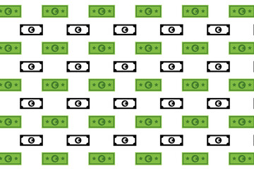 Abstract Euro Banknote Pattern Background