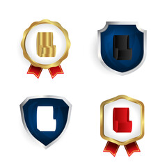 Abstract Fashion Chair Badge and Label Collection