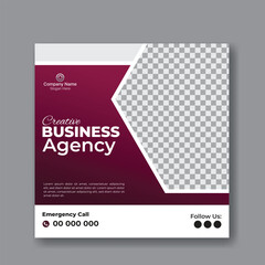Vector corporate modern business social media advertising and Instagram post or web banner template for your business
