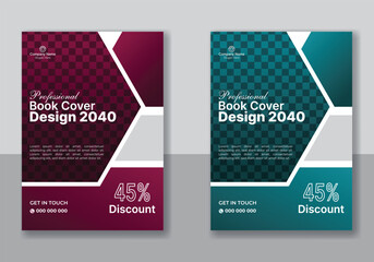 Vector corporate modern business company profile brochure cover and book cover design a4 size template and social media advertising for your business