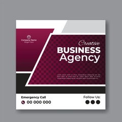 
Vector corporate modern business social media advertising and Instagram post or web banner template for your business