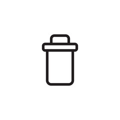 trash Icon for Website, UI UX Essential, Symbol, Presentation, Graphic resources