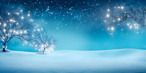 Festive Christmas shiny banner, ai generated