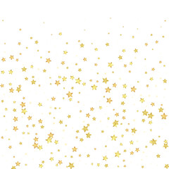 Magic stars vector overlay.  Gold stars scattered