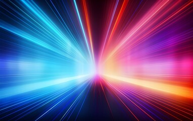 Fototapeta premium Glowing colorful lights background