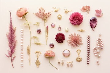 Autumn Jewels in a pink delicate palette