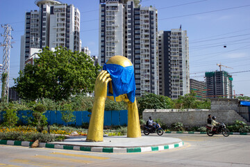 Concrete structures replace life giving trees and open space in Hyderabad, Telangana, India