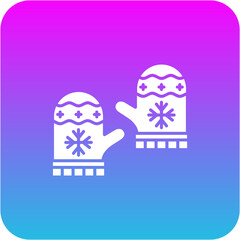Winter Gloves Icon