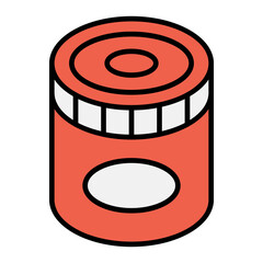 Canned food icon