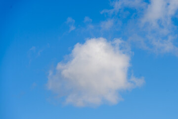 Beautiful clouds in the blue sky