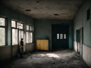 Fototapeta na wymiar Pripyat exclusion zone