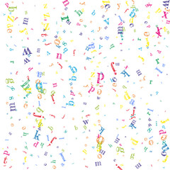 Concept of school background. Colorful childish