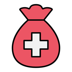 Obraz premium Medical insurance icon