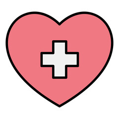 Fototapeta premium Medical insurance icon