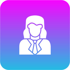 Female Accountant Icon