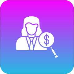 Female Auditor Icon