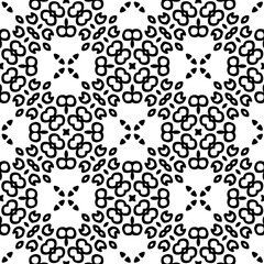 White background with black pattern. Seamless texture for fashion, textile design,  on wall paper, wrapping paper, fabrics and home decor. Simple repeat pattern.