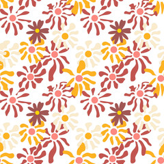 Seamless vector pattern hand-drawn line with leaves fabric seamless patterns The geometric pattern with lines. Seamless vector background. for paper,cover,interior decor,texture,fabric,clothing