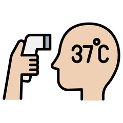 High temperature icon