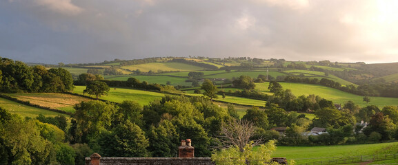 Exmoor landscape in Somerset , England 