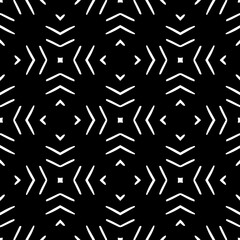 White background with black pattern. Seamless texture for fashion, textile design,  on wall paper, wrapping paper, fabrics and home decor. Simple repeat pattern.
