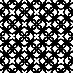 White background with black pattern. Seamless texture for fashion, textile design,  on wall paper, wrapping paper, fabrics and home decor. Simple repeat pattern.