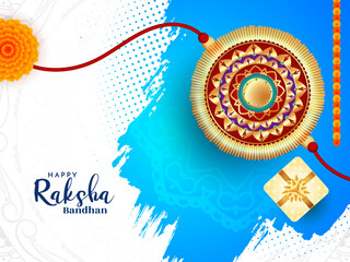 Cultural Indian festival Happy Raksha Bandhan celebration card