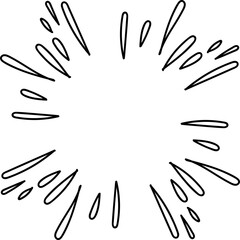 Hand drawn starburst illustration
