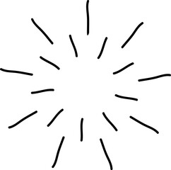 Hand drawn starburst illustration