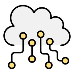 Cloud computing icon