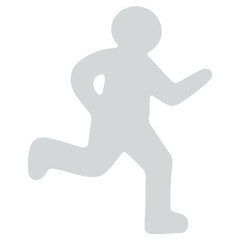 Fototapeta na wymiar Jogging icon flat illustration