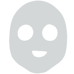 Facial mask icon flat illustration