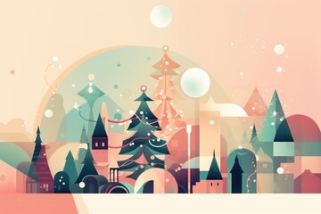 stylish decorative background related to Christmas and New Year theme, ai tools generated image