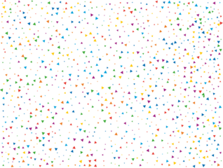 Magic Rainbow Triangular Confetti