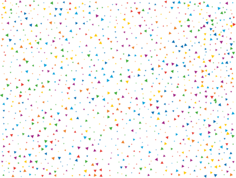 Magic Rainbow Triangular Confetti