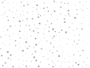 Festive Silver Triangular Confetti