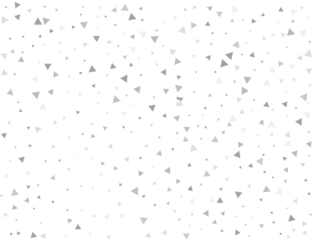 Festive Silver Triangular Confetti