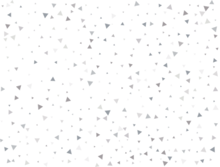 Festive Silver Triangular Confetti