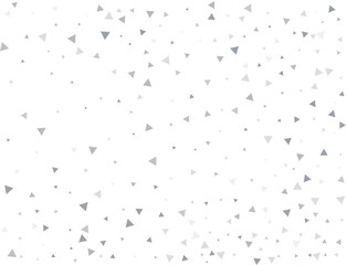 Festive Silver Triangular Confetti