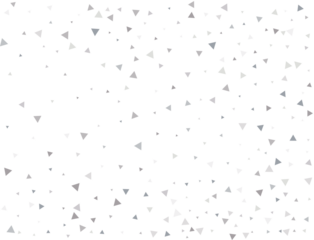Festive Silver Triangular Confetti