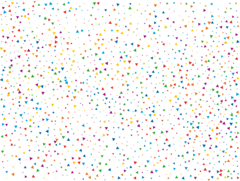 Magic Rainbow Triangular Confetti