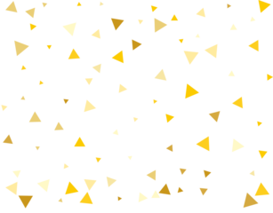 Gold Triangular Confetti